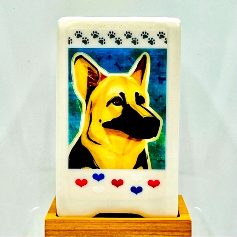 GERMAN SHEPERD DOG Art Hand Crafted Home Decor Planter Office Organizer Gifts
